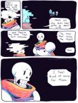 2016 aftertale animated_skeleton blood bodily_fluids bone brother_(lore) clothing comic dialogue english_text geno_sans_(aftertale) humanoid loverofpiggies male not_furry papyrus_(undertale) sibling_(lore) skeleton speech_bubble text undead undertale undertale_(series)