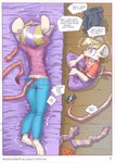 anthro bottomwear butt clothed clothing denim denim_bottomwear denim_clothing dialogue dildo duo ear_piercing female fur hair jeans male male/female pants piercing sex_toy speech_bubble tail text ratcha iris_(ratcha) skye_(ratcha) mammal mouse murid murine rodent comic hi_res brother_(lore) brother_and_sister_(lore) sibling_(lore) sister_(lore) twins_(lore)