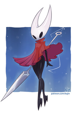black_arms black_body black_exoskeleton black_hands black_legs blue_text cloak clothed clothing exoskeleton female geometric_background glistening glistening_legs high_heeled_feet hornet's_needle monotone_cloak pose red_cloak red_clothing simple_background text white_head kajinman hollow_knight_(franchise) team_cherry hornet_(hollow_knight) arthropod hi_res url