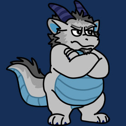 angry annoyed anthro belly blue_belly blue_body blue_horn blue_skin crossed_arms facial_hair fur goatee grey_body grey_eyes grey_fur horn male slightly_chubby solo standing telegram_sticker novarexxel mythology nova_(novarexxel) dragon mythological_creature mythological_scalie scalie 1:1 alpha_channel reaction_image shaded simple_shading