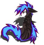 blue_hair brown_body brown_fur feral fin finnedyr fur hair jewelry male necklace piercing solo tail water conditional_dnp fricken_stoat griffsnuff marine