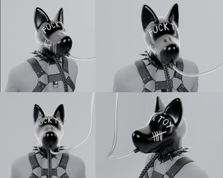 asphyxiation bandage bdsm belt breath_play cuff_(restraint) female fucktoy humiliation latex male master pain penetration restraints shackles slave solo submissive thorns torture tracheostomy tube usage used violence johan_wolff(artist) vitalywf hi_res