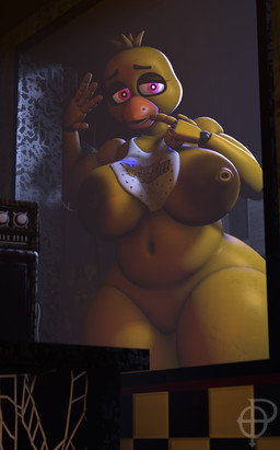 4_fingers against_surface anthro areola barely_visible_genitalia barely_visible_vulva beak belly bib bib_only big_areola big_breasts breasts breasts_on_glass casual_nudity curvy_figure detailed_background female fingers genitals huge_areola huge_breasts huge_hips huge_thighs looking_at_viewer machine navel nipples nude nude_anthro nude_female on_glass pink_eyes segmented_arms slightly_chubby solo thick_thighs voluptuous voluptuous_anthro voluptuous_female vulva wide_hipped_anthro wide_hipped_female wide_hips window yellow_body ordinary_pictures mishuyuu_(modeler) five_nights_at_freddy's scottgames chica_(fnaf) animatronic avian bird chicken galliform phasianid robot 2025 3d_(artwork) digital_media_(artwork) hi_res source_filmmaker_(artwork) watermark