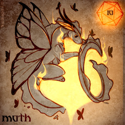 ambiguous_gender ball_of_light d20 dice feral group holidays horn insect_wings long_tail orange_dice orange_light tail transfixation wings wysdrem halloween arthropod hybrid insect lepidopteran moth 1:1 digital_media_(artwork) hi_res