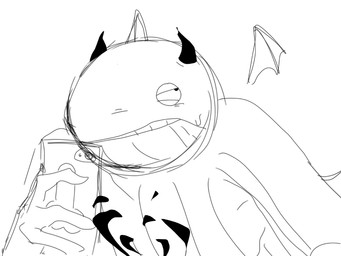 fast_sex humping male not_furry solo unknown_artist jingjing demon humanoid 4:3 animated animated_gif short_playtime