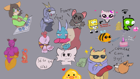 anal anthro ball_grab balls birthday_cake breasts cake clitoris dessert duo female feral food genitals knot male male/female oral penis penis_bite rubber_duck solo ails exwolf85 boy_kisser_(meme) fototeta invader_zim mythology nickelodeon spongebob_squarepants yu-gi-oh! gir arthropod bee domestic_pig dragon felid hymenopteran insect kobold mammal mythological_creature mythological_scalie scalie suid suine sus_(pig) 16:9 hi_res meme widescreen