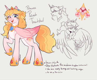 armor blonde_eyebrows blonde_mane blue_eyes blush blush_lines closed_frown crown curled_mane curled_tail cutie_mark duo eye_contact eyebrow_through_hair eyebrows eyelashes feathered_wings feathers female feral flying folded_wings frown fungus fur furrowed_eyebrows gem grey_background grey_body grey_fur grey_mane grey_wings hair half-closed_eyes headgear horn insect_wings larger_female larger_feral light long_mane long_tail looking_at_another mane mouth_closed multicolored_body multicolored_fur mushroom mushroom_hat narrowed_eyes peytral pigtails pink_body pink_feathers pink_fur pink_horn pink_wings ponification princess quadruped raised_leg red_tongue royalty ruby_(gem) sabatons sapphire_(gem) side_view simple_background size_difference smaller_female smaller_feral smile smiling_at_another smiling_at_viewer standing tail teeth text tiara tongue translucent translucent_hair two_tone_wings unicorn_horn wings yellow_tail feeniroir friendship_is_magic hasbro mario_bros my_little_pony mythology nintendo princess_peach princess_peach_toadstool_(feeniroir) breezie_(mlp) equid equine fairy mammal mythological_creature mythological_equine winged_unicorn 2024 artist_name colored crossover digital_drawing_(artwork) digital_media_(artwork) english_description english_text hi_res lighting multiple_images shaded