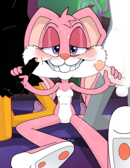 adolescent age_difference blush bodily_fluids buckteeth ears_down embarrassed erection feet female genitals group handjob looking_at_viewer male nervous penile penis pivoted_ears sex sitting smile sweat teeth trio young young_female mopgoblin looney_tunes tiny_toon_adventures warner_brothers babs_bunny bugs_bunny daffy_duck anatid anseriform avian bird duck lagomorph leporid mammal rabbit 2026