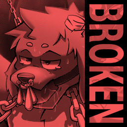 anthro ball_gag bodily_fluids bound broken_horn chain chest_tuft condom crying drooling facial_piercing filled_condom gag gagged horn male nose_piercing nose_ring piercing raised_arms ring_piercing saliva sexual_barrier_device solo tears text tuft alsif_santoso alsif_santoso_(character) canid canine canis domestic_dog mammal 1:1 2024 black_and_red digital_drawing_(artwork) digital_media_(artwork) english_description english_text halftone hi_res monochrome