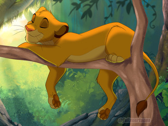 brown_eyebrows brown_pawpads eyebrows eyes_closed feral forest fur head_tuft male nude pawpads paws pink_nose plant sleeping smile solo tail tail_tuft tan_body tan_fur toony tree tuft whiskers yellow_body yellow_fur young felixcartoons disney the_lion_king simba_(the_lion_king) felid lion mammal pantherine 4:3 colored digital_drawing_(artwork) digital_media_(artwork) hi_res shaded