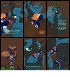 2012 anus arthropod badwing changeling comic dialogue dragon duo english_text equid female feral friendship_is_magic genitals hasbro hi_res insect_wings male mammal membrane_(anatomy) membranous_wings my_little_pony mythological_creature mythological_scalie mythology pussy queen_chrysalis_(mlp) scalie size_difference tail text wings
