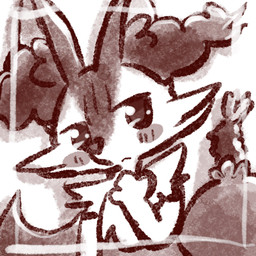 ambiguous_anthro ambiguous_gender anthro biped blush closed_frown food front_view frown mouth_closed no_pupils object_in_tail shrimp_(food) snout solo tail annyui0611 nintendo pokemon braixen canid generation_6_pokemon mammal pokemon_(species) 1:1 2026 bust_portrait digital_drawing_(artwork) digital_media_(artwork) hi_res japanese_description monochrome portrait translated_description