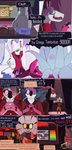 anthro computer dialogue electronics female group laptop machine speech_bubble spotlight tentacles text jaylus_t_meowstic floraverse chip_(floraverse) krypto_(floraverse) neon_(floraverse) humanoid robot scrapgoat tentacle_creature absurd_res comic english_text hi_res trans_(lore) trans_woman_(lore)