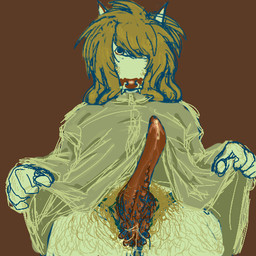 angelbite_piercing anthro big_clitoris big_penis blonde_hair blue_eyes bodily_fluids body_hair bottom_pov bottom_view clitoris clothed clothing clothing_lift commando dress dress_lift erection eye_contact facial_piercing front_view fur genital_fluids genitals hair intersex leaking_precum lip_piercing long_hair looking_at_another looking_at_viewer maleherm multicolored_body multicolored_fur penile_spines penis piercing precum presenting presenting_penis presenting_vulva pubes red_body red_fur serrated_inner_labia simple_background slightly_chubby slightly_chubby_intersex slightly_chubby_maleherm solo stare tan_clothing unusual_anatomy unusual_genitalia vaginal_fluids vulva white_body white_fur yellow_body yellow_fur buck_shot_(artist) cervine cryptid deer mammal new_world_deer not_deer white-tailed_deer 1:1 low_res