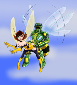 5_fingers ambiguous_fluids anthro anthro_penetrating anthro_penetrating_humanoid armwear arthropod_abdomen back_wings biped black_armwear black_body black_bottomwear black_choker black_clothing black_dress black_eyebrows black_jewelry black_necklace black_pants blue_eyes blue_sky blue_wings bottomwear bottomwear_down breasts brown_hair butt butt_grab choker cleavage clothed clothed_female clothed_humanoid clothed_sex clothing cloud collarbone dress duo eyebrows eyelashes female female_humanoid female_penetrated fingers flapping_wings flying flying_sex gloves green_body hair hand_on_butt handwear humanoid_on_anthro humanoid_penetrated insect_wings jewelry male male/female male_anthro male_penetrating male_penetrating_female medium_breasts metallic_body motion_lines multicolored_body multicolored_clothing multicolored_dress necklace open_mouth pants pants_down partially_clothed penetration pink_tongue pupils sex short_dress sky superhero surprise_sex surprised tongue translucent translucent_wings two_tone_clothing two_tone_dress wings yellow_body yellow_clothing yellow_dress yellow_gloves yellow_handwear yellow_wings hopethishelps hasbro marvel takara_tomy transformers transformers:_beast_wars wasp_(marvel) waspinator arthropod cybertronian humanoid insect robot_anthro winged_humanoid absurd_res crossover hi_res