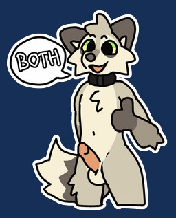 andromorph anthro balls big_clitoris black_collar clitoris collar genitals gesture green_eyes hand_gesture intersex male nude open_mouth penis simple_background smile solo speech_bubble standing tan_body thumbs_up transparent_background vulva rookspirit max_(rookspirit) canid canine fox mammal 2d_animation alpha_channel animated hi_res trans_(lore) trans_man_(lore)