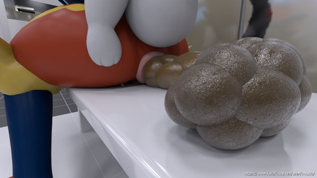 anus bench bodily_fluids butt close-up desperation feces female feral fur genitals inside locker locker_room open_mouth pooping raised_tail scatplay solo surprised tail text white_body white_fur imlutio nintendo pokemon cynder_(cinderace) cinderace generation_8_pokemon lagomorph mammal pokemon_(species) 16:9 2021 3d_(artwork) digital_media_(artwork) hi_res widescreen