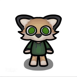 anthro black_ears black_nose bottomless cheek_tuft chibi clothed clothing ear_markings facial_tuft fur gloves_(marking) green_clothing green_eyes green_hoodie green_topwear hoodie hoodie_only leg_markings looking_at_viewer male markings mouthless shadow simple_background socks_(marking) solo standing stare tan_body tan_fur topwear topwear_only tuft white_background novar1k avery_(suheugene) canid canine fennec_fox fox mammal true_fox 1:1