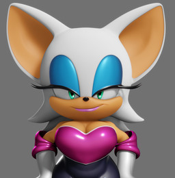 anthro armwear big_breasts breasts cleavage clothed clothing elbow_gloves female gloves green_eyes handwear looking_at_viewer solo lixes_(artist) sega sonic_the_hedgehog_(series) rouge_the_bat bat mammal 3d_(artwork) digital_media_(artwork)