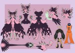 absurd_res ainagi_starflight_(willowyamm) ambiguous_gender anthro avali avian clothing cybernetic_eye cybernetics fur fur_markings hi_res hologram machine markings nonbinary_(lore) pink_body purple_body screen solo