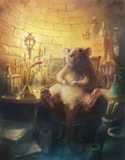 alchemist biped black_eyes chair detailed_background feral fur furniture humanoid_hands inside laboratory laboratory_equipment light light_body light_fur nude on_chair potion scientific_instrument scroll sitting solo spread_legs spreading text whiskers yellow_body yellow_fur nejumipro mammal murid murine rat rodent 2020 artist_name digital_media_(artwork) digital_painting_(artwork) hi_res painting_(artwork) shaded