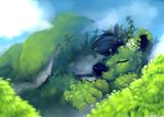 anthro cloud day detailed_background macro mountain nature outside plant sky sleeping solo tree danji-isthmus allison_(danji-isthmus) bear mammal digital_media_(artwork) digital_painting_(artwork) painting_(artwork) shaded soft_shading