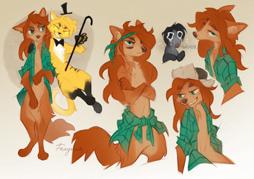 alternate_species anthro biped claws clothed clothed_anthro clothed_male clothing countershade_torso countershading duo feet fingers freckled_face freckles fur furrification hair hat headgear headwear male navel simple_background smile standing stripes tail teeth toes reysi disney gravity_falls bill_cipher robbie_valentino wendy_corduroy domestic_cat felid feline felis mammal 2026 digital_drawing_(artwork) digital_media_(artwork)