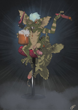 bar_stool beverage big_penis cigar cigarette clothing drunk drunk_sex duo fellatio furniture genitals holding_beer holding_beer_mug holding_beverage holding_cigar holding_cigarette holding_object humanoid_genitalia humanoid_penis jockstrap jockstrap_on_face long_penis male not_furry oral penile penis sex small_but_hung stool substance_intoxication underwear underwear_on_face zepthehyerian gremlins stripe_(gremlins) gremlin_(gremlins) digital_drawing_(artwork) digital_media_(artwork) hi_res