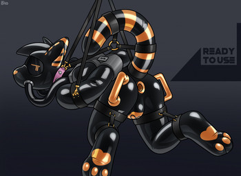 anal_sheath anthro anus bdsm bondage bound butt clothing collar drone dronesuit fully_bound handles_on_hips harness implied_permanent infinity_symbol latex latex_clothing latex_skinsuit male null_bulge penetrable_plug penetrable_sex_toy plug_(sex_toy) sex_toy skinsuit slave solo symbol tight_clothing tunnel_plug hacony gleipnir_(hacony) domestic_cat felid feline felis mammal