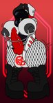 after_transformation alternative_fashion animal_genitalia animal_penis anthro balls big_balls big_breasts big_nipples big_penis bimbofication black_lips boots breasts canine_genitalia canine_penis clothing ear_piercing ear_ring expansion facial_piercing fishnet_stockings footwear fur genitals goth grey_body grey_fur growth gynomorph huge_breasts huge_nipples huge_thighs hyper hyper_lips intersex lip_piercing lip_ring lips nipple_piercing nipple_ring nipples penis piercing red_background ring_piercing shoes simple_background solo tall thick_lips thick_thighs transformation midnite_fsnax canid canine canis domestic_dog mammal hi_res trans_(lore) trans_woman_(lore)
