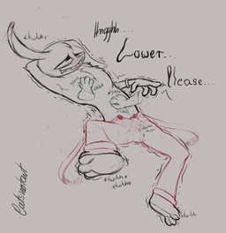 anthro armpit_hair balls bdsm bed begging belly belly_rub belly_tuft blush body_hair bulge chest_fur chest_hair clothed clothing clothing_pull duo erection erection_under_clothing furniture genitals good_boy half-closed_eyes hand_on_belly leaning leaning_backward looking_back looking_pleasured looking_up lying lying_on_bed male male/male narrowed_eyes on_back on_bed overalls partially_clothed pawpads paws penis pent_up petplay petting pleading_eyes presenting roleplay smile speech_bubble stretching submissive submissive_male suspenders text throbbing throbbing_penis tuft twitching catsnotart glitch_productions the_amazing_digital_circus jax_(tadc) ribbit_(tadc) amphibian frog humanoid lagomorph leporid mammal rabbit absurd_res english_text hi_res