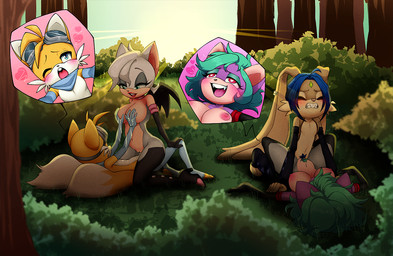 2_tails adult_on_child adult_on_young age_difference anthro anthro_on_anthro anthro_penetrated anthro_penetrating anthro_penetrating_anthro arm_warmers armwear big_breasts big_ears blue_eyes blue_hair blue_pubes blue_sky blush bodily_fluids boots breast_grab breasts buckteeth canon_x_oc cheek_tuft clenched_teeth clothed clothing cowgirl_position crossdressing cutaway detailed_background dipstick_tail ear_piercing ear_ring elbow_gloves emerald_(gem) eyes_closed eyewear eyewear_on_head facial_tuft female female_anthro female_penetrated femboy floppy_ears footwear forehead_gem forest from_front_position gem genitals gloves goggles goggles_on_head green_eyes green_hair green_pubes grey_kerchief grey_neckerchief group hair hand_on_breast handwear heart_eyes heart_symbol high_heeled_boots high_heels interspecies kerchief lactating larger_female larger_penetrated legwear light lipstick looking_pleasured lying makeup male male/female male_anthro male_penetrating male_penetrating_female markings membrane_(anatomy) membranous_wings milk missionary_position mostly_nude multi_tail neckerchief neckwear older_female on_back on_bottom on_top one_eye_closed open_mouth open_smile outside parallel_sex penetration penile penile_penetration penis penis_in_vagina piercing plant pubes red_eyes red_lipstick ring_piercing sex shoes shrub size_difference sky small_wings smaller_male smile straddling sunlight sunset tail tail_markings teeth thigh_boots thigh_highs tree tuft vaginal vaginal_penetration vulva white_hair wings young young_anthro young_male younger_male gibudibu sega sonic_the_hedgehog_(series) fan_character miles_prower monica_(extraspecialzone) rouge_the_bat yuki_(cabstercabby) canid canine felid feline fox hybrid lagomorph mammal 2021