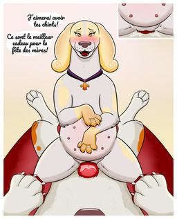4_legs animal_genitalia animal_penis bed blush bodily_fluids border canine_genitalia close-up collar cowgirl_position cum cum_inside dialogue duo female female_feral female_on_top female_penetrated feral feral_on_feral feral_penetrated feral_penetrating feral_penetrating_feral feral_pov first_person_view four-legged french from_front_position fur furniture genital_fluids genitals heart_symbol humanoid_genitalia humanoid_genitalia_on_feral humanoid_vulva humanoid_vulva_on_feral knot knotted_penis knotting male male/female male_feral male_penetrating male_penetrating_female male_pov nipples offscreen_male on_bottom on_top penetrating_pov penetration penile penile_penetration penis penis_in_vagina pregnant pregnant_female pregnant_feral pregnant_sex quadruped royalty sex simple_background text toony vaginal vaginal_penetration vulva white_body white_border white_fur yellow_eyes thediamonddustt belfort_and_lupin belfort_(belfort_and_lupin) diane_(belfort_and_lupin) bird_dog canid canine canis domestic_dog hunting_dog mammal spaniel hi_res shaded translation_request incest_(lore) mother_(lore) parent_(lore) son_(lore)