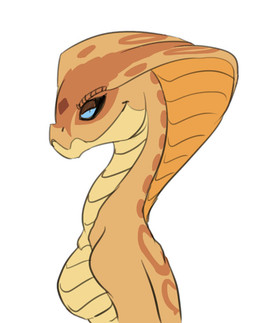apode blue_eyes breasts eyebrows facial_scales featureless_breasts female legless looking_at_viewer markings narrowed_eyes non-mammal_breasts nude orange_body orange_scales scale_eyebrows scales serpentine simple_background smile smug snake_hood snout solo ventral_scales white_background carniscorner x-com sarissa_(siansaar) draconcopode naga reptile scalie snake viper_(x-com) 2015 half-length_portrait portrait