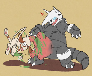 ambiguous_gender animal_genitalia balls genitals growth male male/ambiguous paint partial_transformation pokemon_move sheath teat_growth teats transformation udder_growth udder_transformation udders argon_vile nintendo pokemon aggron generation_2_pokemon generation_3_pokemon pokemon_(species) smeargle 6:5 hi_res