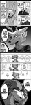 2020 absurd_res anthro antlers beastars bodily_fluids canid canine canis cellphone cervine clothed clothing comic cronch_potato deer dialogue domestic_rabbit dwarf_rabbit electronics english_text female fur haru_(beastars) hi_res holding_cellphone holding_object holding_phone horn juno_(beastars) lagomorph leporid louis_(beastars) male mammal monochrome necktie netherland_dwarf_rabbit oryctolagus phone rabbit red_deer shirt speech_bubble sweat sweatdrop text thought_bubble topwear wolf