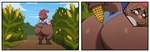 anthro beak big_breasts big_butt blush boots breasts butt clothed clothed_anthro clothed_female clothing corn female female_anthro food footwear freckles gloves handwear huge_butt outside plant shoes solo yellow_beak sssonic2 penny_jenkins_(simplifypm) avian bird chicken galliform gallus_(genus) humanoid phasianid 2025 digital_media_(artwork) hi_res