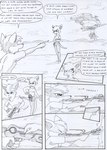 aircraft angry anthro black_and_white border bottomwear canid canine clothing cloud comic crossed_arms dasyuromorph dialogue duo english_text eyes_closed female field footwear gesture gun gun_belt gunshot hair hand_gesture kitfox-crimson machine male mammal marsupial mecha monochrome motion_lines mountain novus_(kitfox-crimson) onomatopoeia open_mouth outside_border pants pockets pointing pointing_at_another ranged_weapon recently_extinct_species rumour_(kitfox-krimson) shirt shoes sketch sky sound_effects stolen_generation tank_top text thylacine topwear vehicle weapon yoink