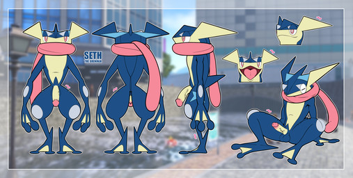 2_toes 3_fingers anthro balls black_outline blue_balls blue_body blurred_background border city city_background detailed_background ear_fins feet fin fingers genitals glans gradient_penis horizontal_pupils humanoid_genitalia humanoid_penis light_body light_penis long_tongue male membrane_(anatomy) mouth_shot multicolored_body multicolored_penis multiple_angles on_model open_mouth outline outside penis pink_eyes pink_penis pseudo_clothing pseudo_scarf pupils screencap screencap_background solo tan_body tan_penis text toes tongue tongue_out tongue_scarf two_tone_body two_tone_penis vein veiny_penis webbed_feet webbed_hands white_border white_outline white_pupils conditional_dnp rachelfictionkin nintendo pokemon seth_the_greninja_(rachelfictionkin) amphibian generation_6_pokemon greninja pokemon_(species) 2025 absurd_res colored digital_drawing_(artwork) digital_media_(artwork) english_text full-length_portrait headshot_portrait hi_res model_sheet multiple_images portrait procreate_(artwork) signature widescreen