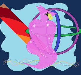 ^w^ abstract_background belly big_breasts big_butt blank_stare breasts butt curved_tail featureless_breasts female glistening glistening_body huge_breasts nude nude_anthro nude_female pink_body post-it_note_on_face solo spherical_breasts tail translucent translucent_body mousejuggler_(artist) mousejuggler ghost spirit alpha_channel