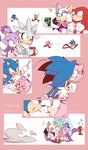 2020 >_< amy_rose anthro bat bat_wings biped blaze_the_cat blue_body blue_eyeshadow blue_fur blush blush_stickers boots breasts chasing cleavage clenched_teeth clothed clothing comic digital_media_(artwork) domestic_cat dress dust eating echidna emanata english_text eulipotyphlan eye_contact eyes_closed eyeshadow felid feline felis female floating food food_in_mouth footwear fur gloves green_eyes grey_body grey_fur grin group half-closed_eyes handwear hedgehog hi_res holding_food holding_object humor knuckles_the_echidna kohane01 looking_at_another makeup male male/female mammal membrane_(anatomy) membranous_wings monotreme narrowed_eyes o3o open_mouth open_smile pink_background pink_body pink_fur pocky pocky_and_pretz_day purple_body purple_fur question_mark red_body red_clothing red_dress red_footwear red_fur red_shoes rouge_the_bat running sega shoes silver_the_hedgehog simple_background sitting smile sonic_the_hedgehog sonic_the_hedgehog_(series) teeth text white_background white_body white_clothing white_fur white_gloves white_handwear wide_eyed wings yellow_eyes