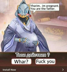 12_eyes absurd anthro bald big_forehead blue_eyes blush cable claws clothed clothing cybernetics dialogue drawn_over glistening glistening_eyes gold_(metal) holding_belly humor long_fingers low_effort machine male meme_redraw metal multi_eye pillow pregnant pregnant_anthro pregnant_male profanity ribbons robe skinny slim solo speech_bubble spiral_blush steel tall text thin_fingers what where_is_your_god_now why wire nacurenyzernomex calamity_(terraria_mod) terraria draedon alien cyborg robot robot_anthro english_text low_res meme russian_text