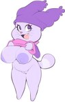 2018 anthro areola big_breasts breasts cartoon_network chowder chowder_(series) clothed clothing clothing_lift crossgender female genitals hat headgear headwear huge_breasts mammal mtf_crossgender navel nipples nude open_mouth plantpenetrator purple_areola purple_eyes purple_nipples pussy solo whiskers
