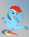 female feral genitals grey_background pussy simple_background solo wings stalafarnahe friendship_is_magic hasbro my_little_pony mythology rainbow_dash_(mlp) equid equine mammal mythological_creature mythological_equine pegasus hi_res