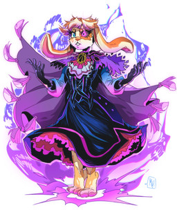 anthro female magedon magic_user necromancer solo summoning_circle dungeons_and_dragons hasbro original_character_do_not_steal wizards_of_the_coast lagomorph mammal absurd_res hi_res