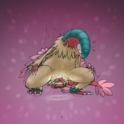 bodily_fluids female feral genital_fluids genitals improvised_dildo improvised_sex_toy object_insertion penetration pink_background shaking simple_background snow_globe solo trembling vaginal vaginal_fluids vaginal_penetration vulva tohjoma nintendo pokemon archeops avian bird fossil_pokemon generation_5_pokemon pokemon_(species) 1:1