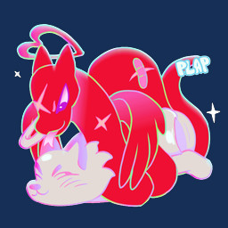 ambiguous_gender anthro band-aid bandage bedroom_eyes big_butt blush butt butt_ripples coiling coiling_around_body dry_humping duo feathered_wings feathers flapping_wings halo head_lick heart_symbol humping intersex intersex/intersex interspecies licking missing_eye narrowed_eyes plap scar seductive sparkles text tongue wings wulferthing mythology angel mammal mythological_creature reptile scalie snake 1:1 animated hi_res loop