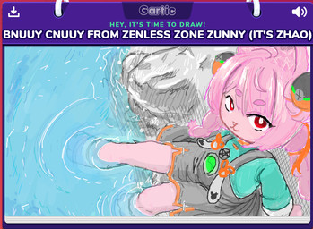 3_toes accessory anthro barefoot braided_hair clothed clothing dress eyebrow_through_hair eyebrows feet female foot_in_water fur gartic_phone_(artwork) hair hair_accessory high-angle_view humor looking_at_viewer looking_up looking_up_at_viewer paws pigtails pink_body pink_fur pink_hair red_eyes shirt sitting solo suspenders text toes topwear translucent translucent_hair twin_braids water young young_anthro young_female bitumi bnuuy_(meme) cunny_(meme) gartic_phone mihoyo zenless_zone_zero zhao_(zenless_zone_zero) lagomorph leporid mammal rabbit thiren 2025 character_name digital_drawing_(artwork) digital_media_(artwork) english_text sketch adult_(lore)