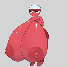 big_breasts breasts female huge_breasts hyper hyper_breasts markings narrowed_eyes nude nude_female solo slimeation blushcrunch_studio dandy's_world gigi_(dandy's_world) humanoid toon_(dandy's_world) 1:1 hi_res