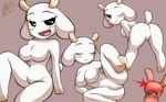 2023 anthro bedroom_eyes bent_over black_eyes blush bovid bovine bunny_maloney bunny_maloney_(character) cattle charlotte_(bm) duo female hi_res hooves horn lagomorph leporid male mammal narrowed_eyes pink_body rabbit seductive skylight_(artist) tagme white_body